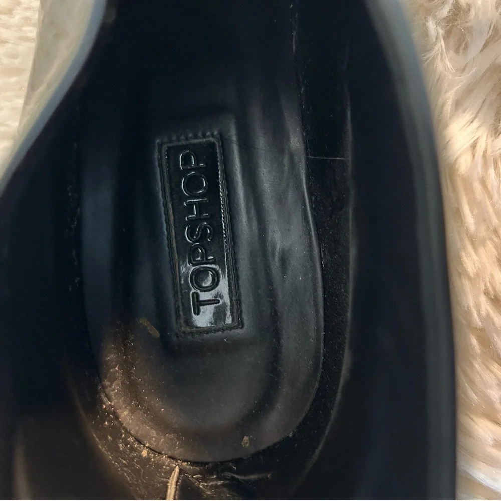 Black Patent Leather Ankle Boots Size 8 - Picture 6 of 9